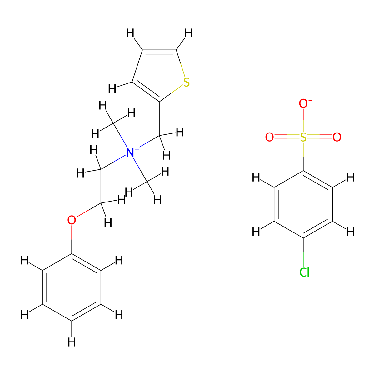 Thenium Closylate molecular structure, CAS 4304-40-9
