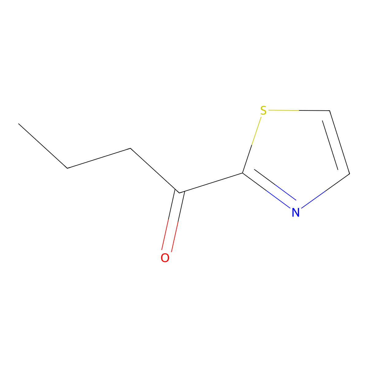 1-Thiazol-2-yl-butan-1-one molecular structure, CAS 43040-00-2