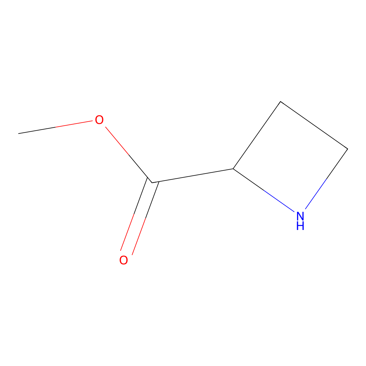 Methyl (R)-2-Azetidinecarboxylate molecular structure, CAS 43041-13-0