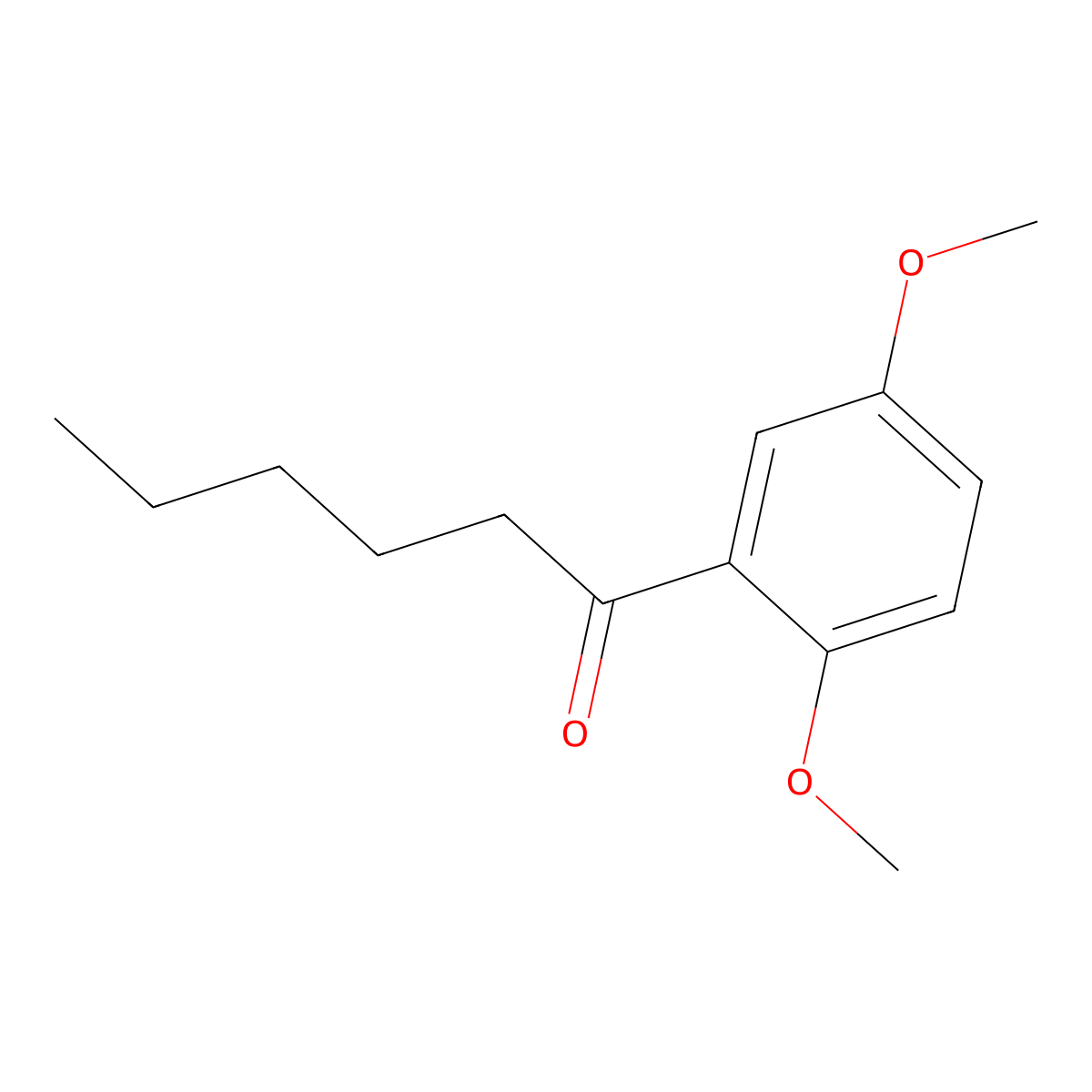 1-(2,5-Dimethoxyphenyl)hexan-1-one molecular structure, CAS 430425-41-5