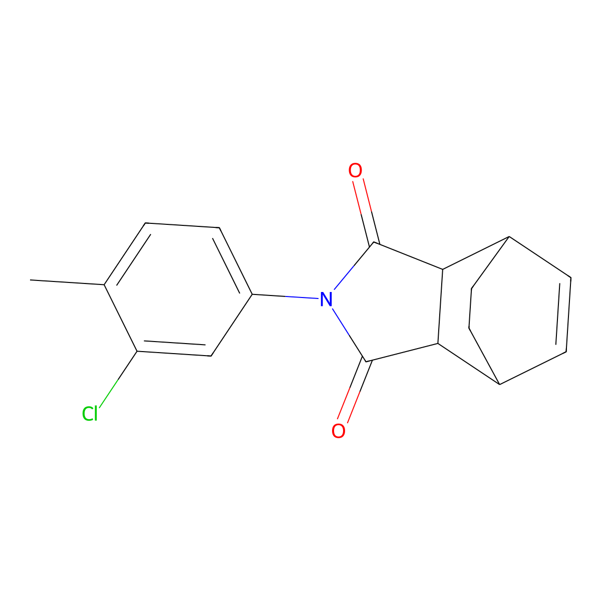 2-(3-chloro-4-methylphenyl)-3a,4,7,7a-tetrahydro-1H-4,7-ethanoisoindole-1,3(2H)-dione molecular structure, CAS 430432-34-1