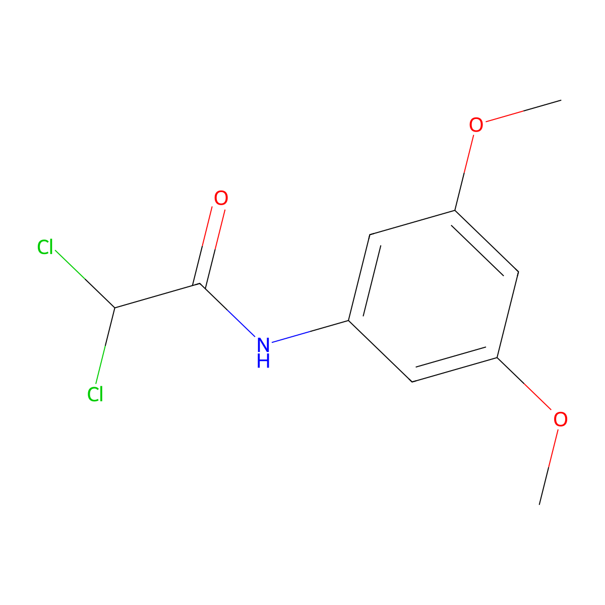 2,2-dichloro-N-(3,5-dimethoxyphenyl)acetamide molecular structure, CAS 430448-23-0