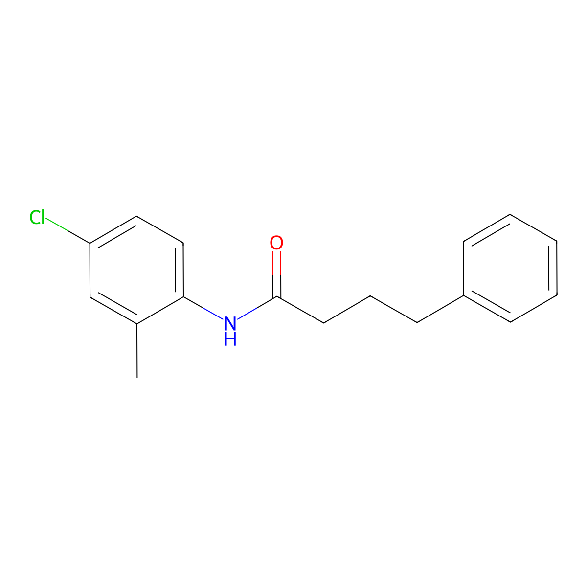 N-(4-chloro-2-methylphenyl)-4-phenylbutanamide molecular structure, CAS 430448-46-7