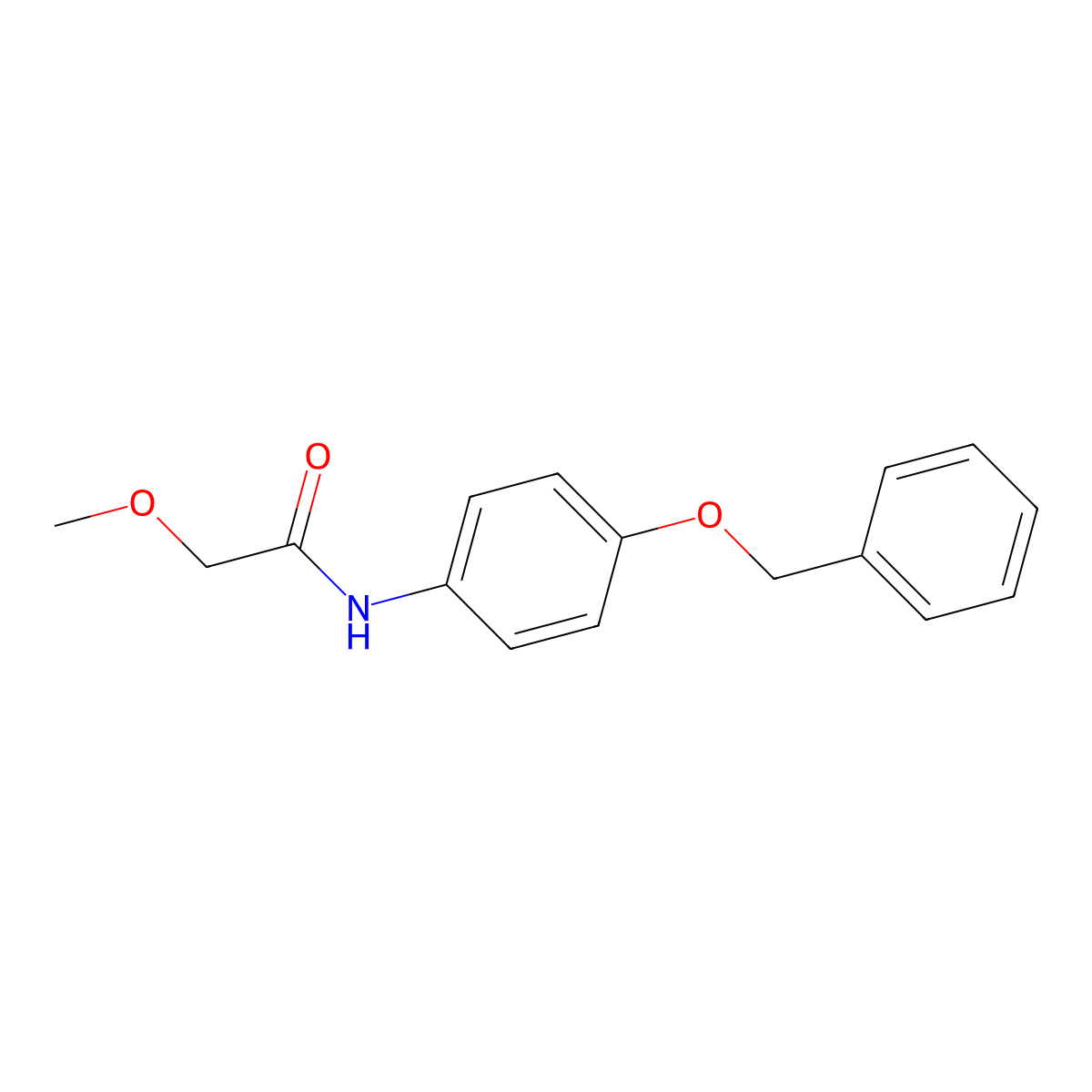 N-[4-(benzyloxy)phenyl]-2-methoxyacetamide molecular structure, CAS 430448-92-3