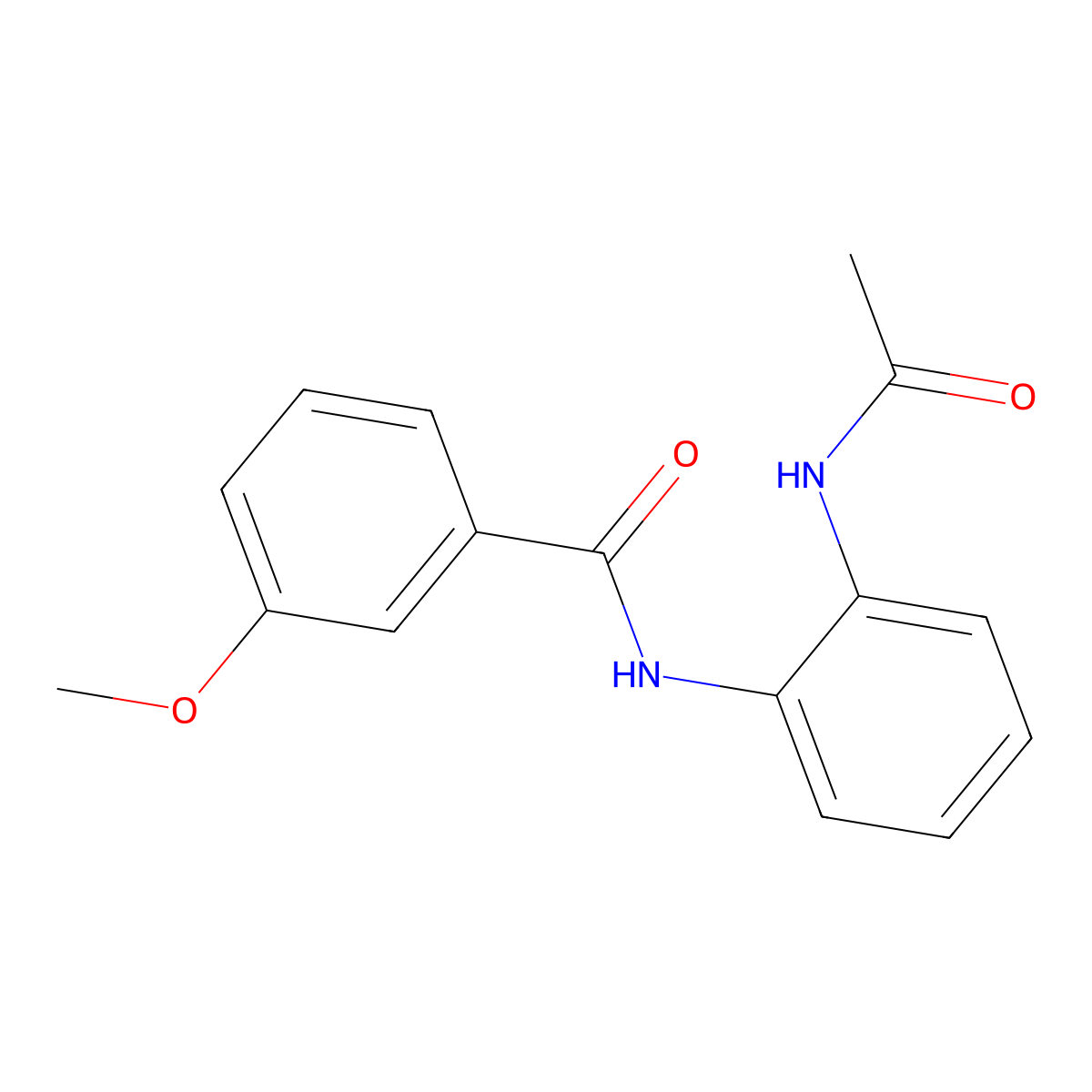 N-(2-acetamidophenyl)-3-methoxybenzamide molecular structure, CAS 430450-60-5