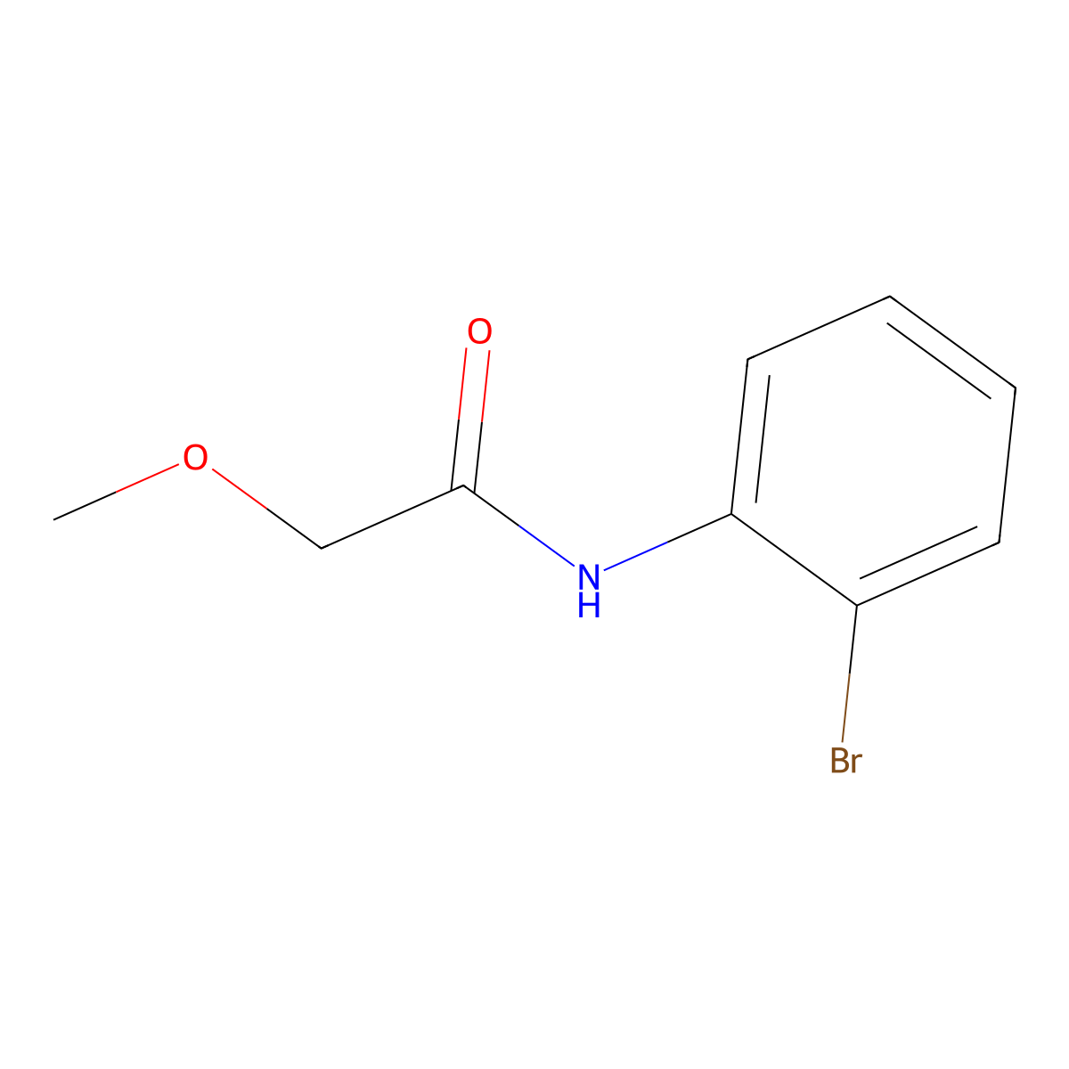 N-(2-bromophenyl)-2-methoxyacetamide molecular structure, CAS 430450-95-6