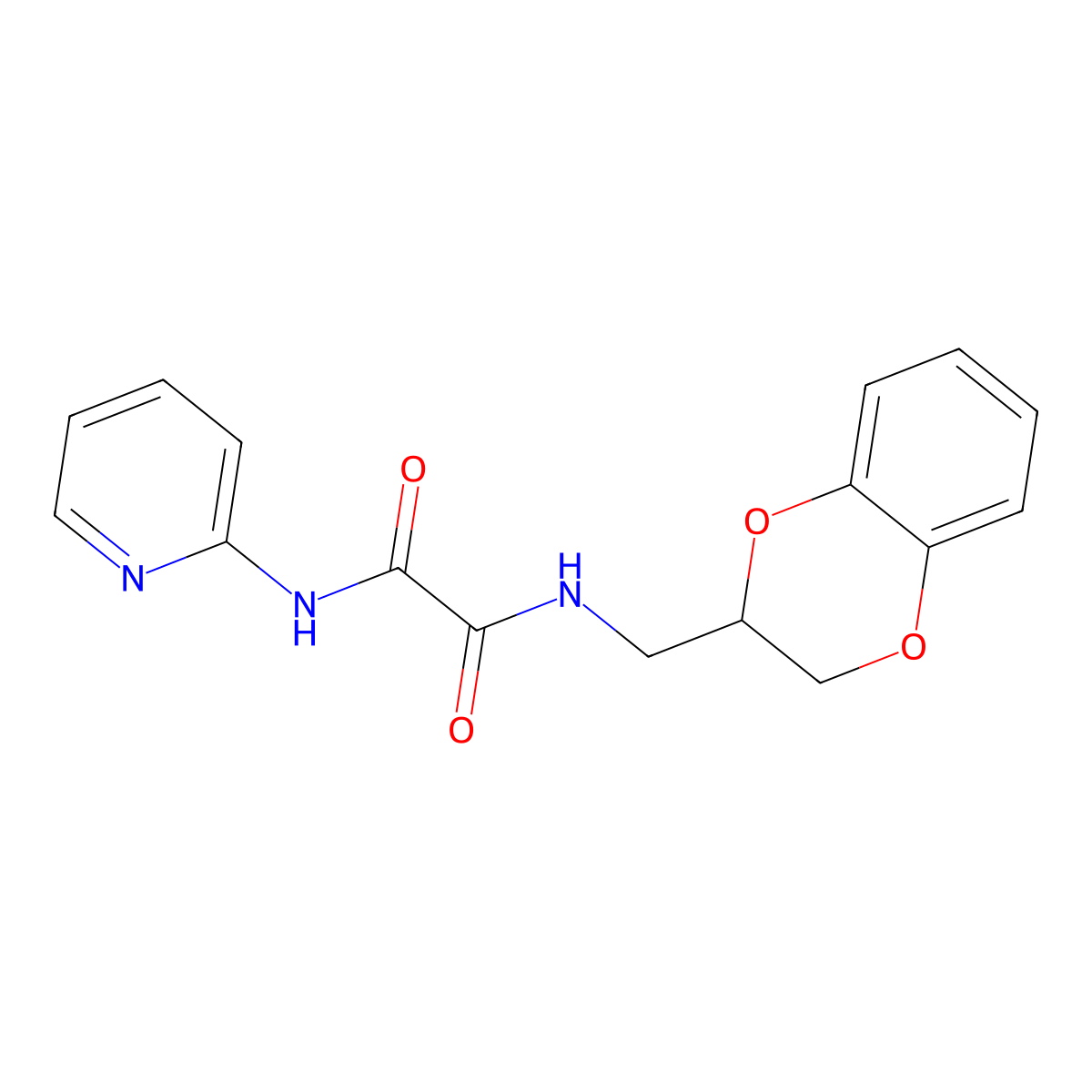 N-(2,3-dihydro-1,4-benzodioxin-2-ylmethyl)-N'-(pyridin-2-yl)ethanediamide molecular structure, CAS 430451-16-4