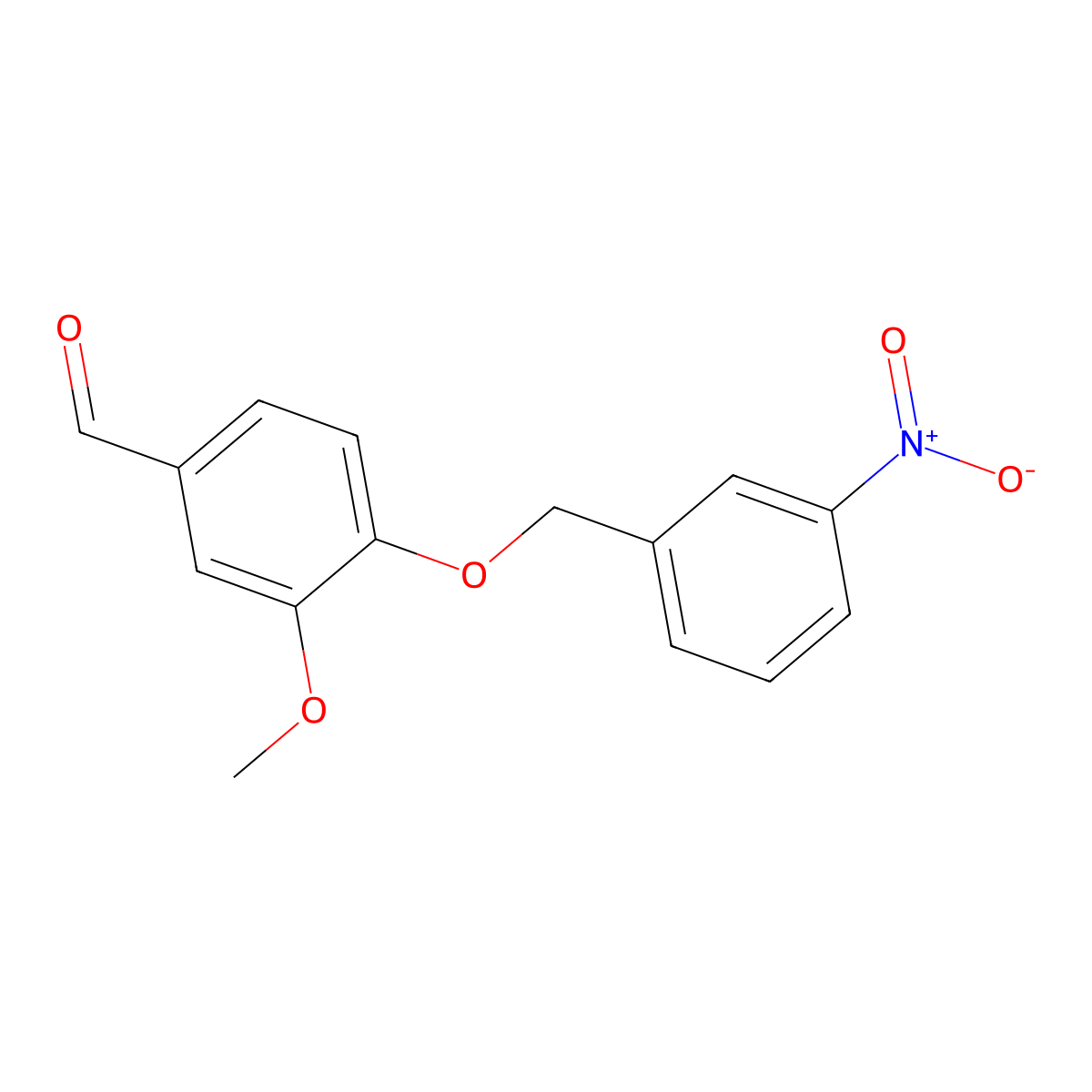 3-Methoxy-4-[(3-nitrobenzyl)oxy]benzaldehyde molecular structure, CAS 430451-41-5