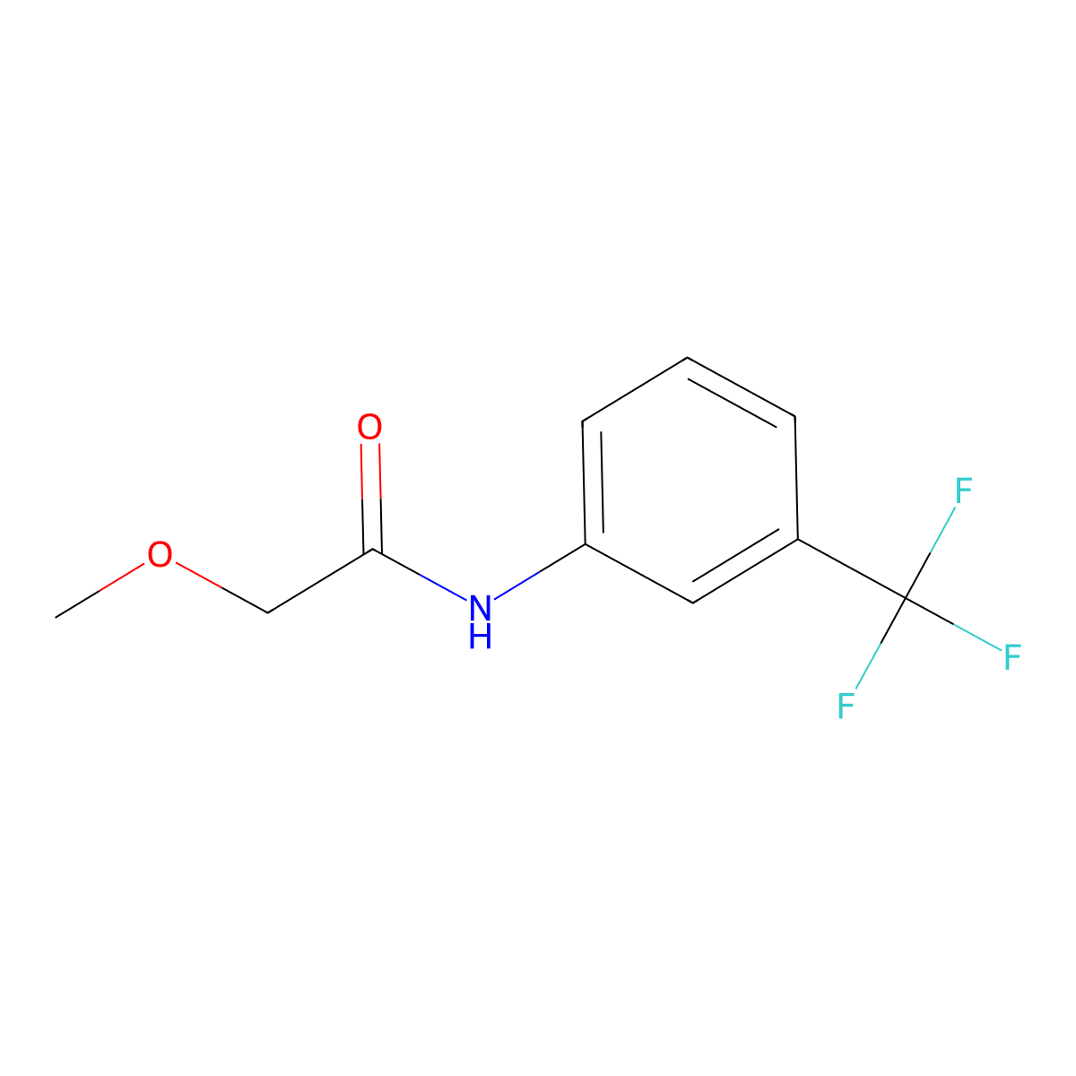 2-methoxy-N-[3-(trifluoromethyl)phenyl]acetamide molecular structure, CAS 430451-79-9