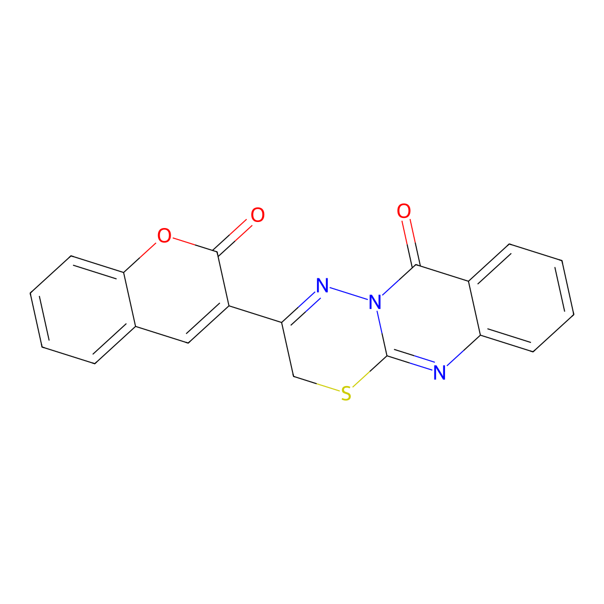 3-(2-oxochromen-3-yl)-2H-[1,3,4]thiadiazino[2,3-b]quinazolin-6-one molecular structure, CAS 430451-89-1