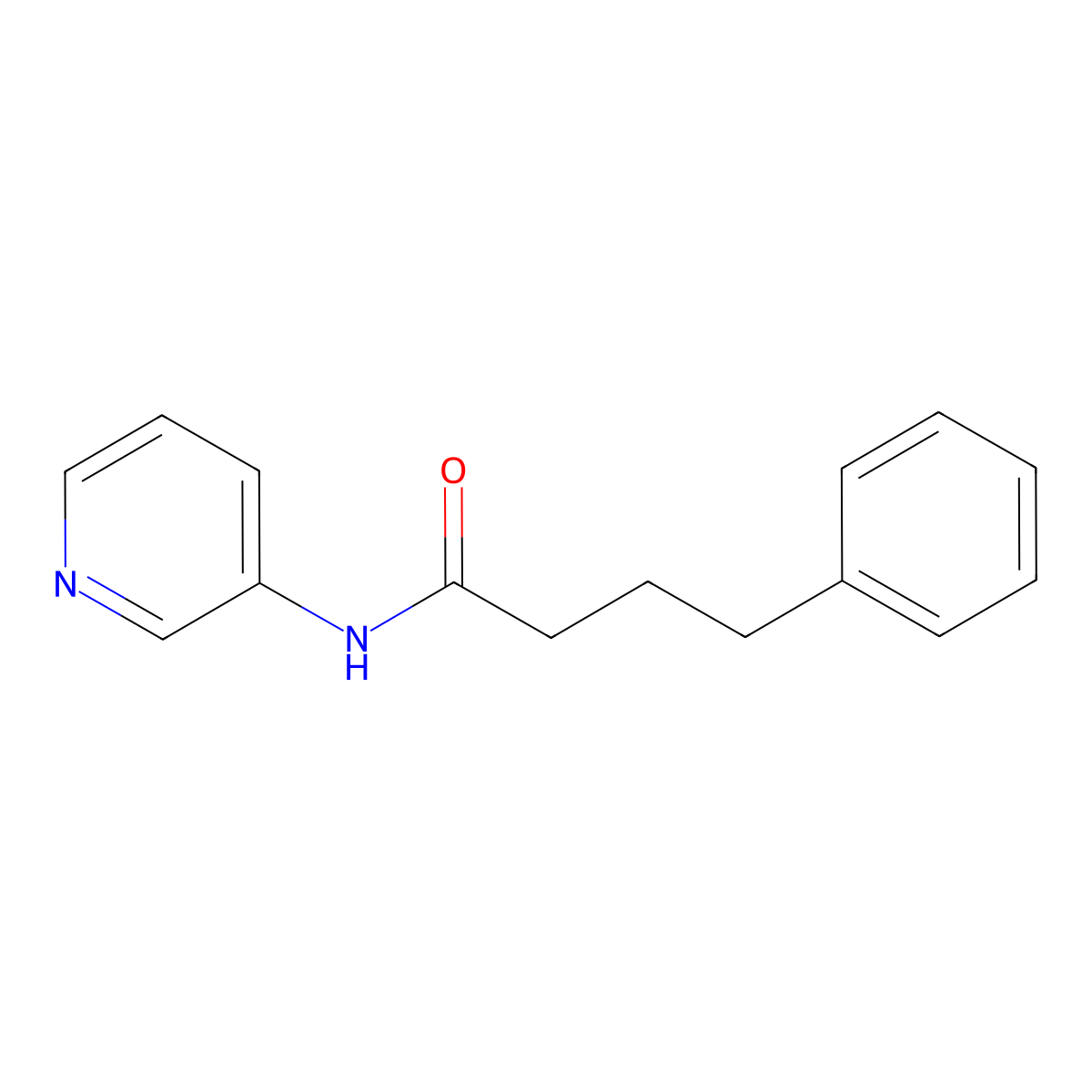 4-phenyl-N-pyridin-3-ylbutanamide molecular structure, CAS 430452-16-7