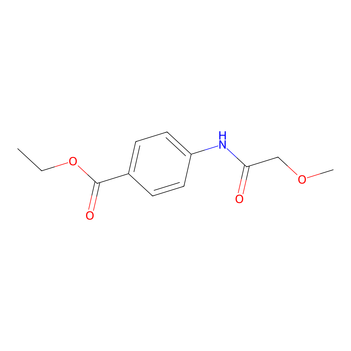 Ethyl 4-[(methoxyacetyl)amino]benzoate molecular structure, CAS 430452-77-0