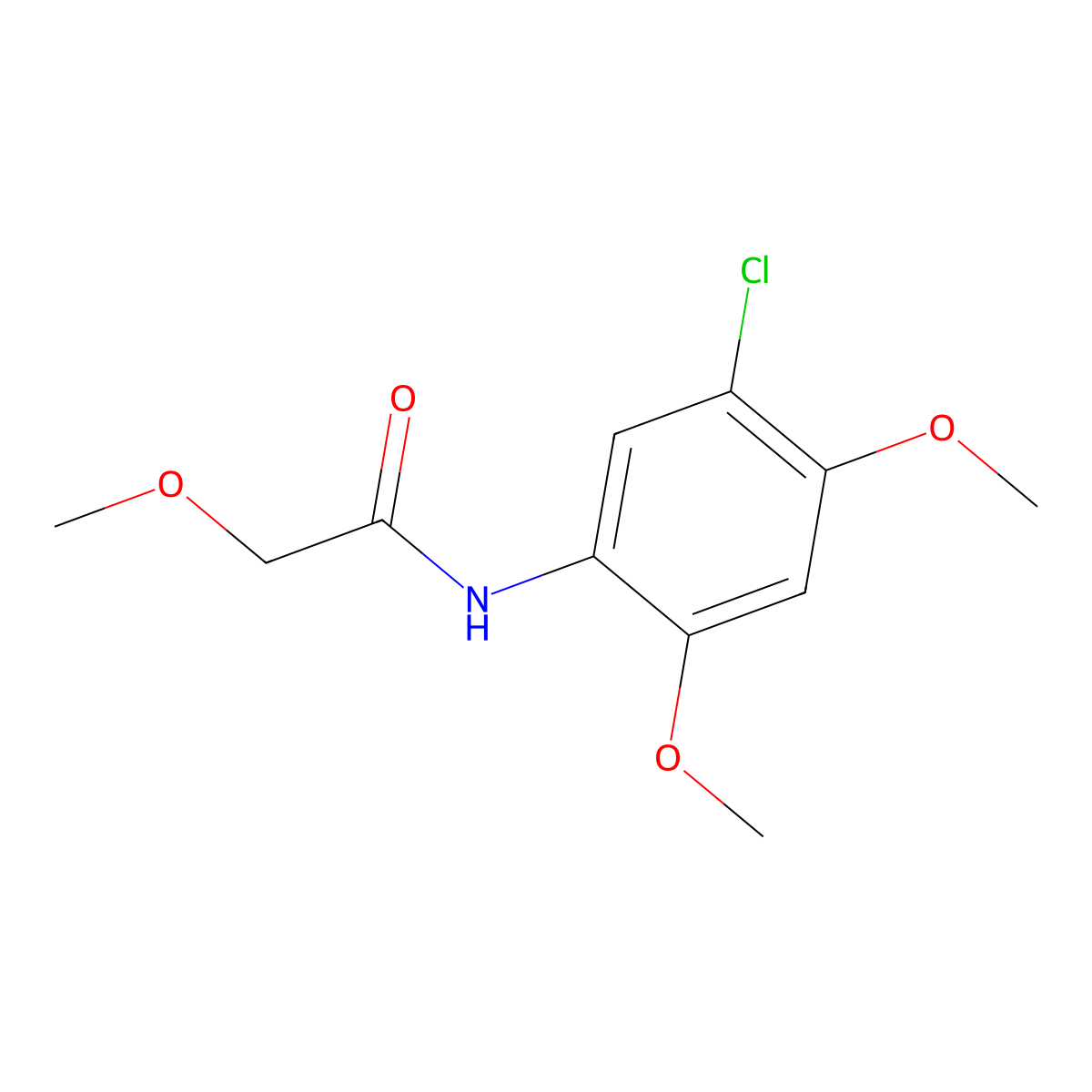 N-(5-chloro-2,4-dimethoxyphenyl)-2-methoxyacetamide molecular structure, CAS 430453-14-8