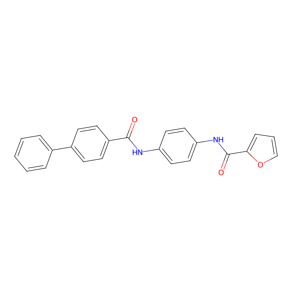 N-[4-[(4-phenylbenzoyl)amino]phenyl]furan-2-carboxamide molecular structure, CAS 430453-89-7