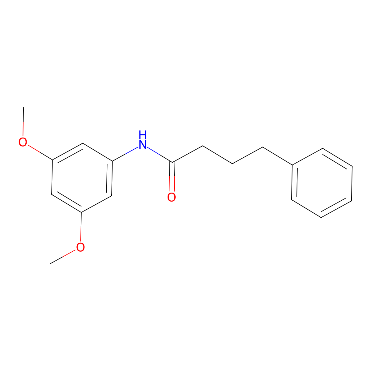 N-(3,5-dimethoxyphenyl)-4-phenylbutanamide molecular structure, CAS 430454-80-1