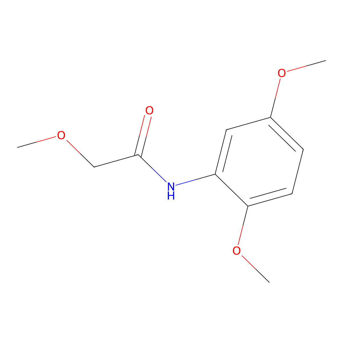 N-(2,5-dimethoxyphenyl)-2-methoxyacetamide molecular structure, CAS 430455-61-1