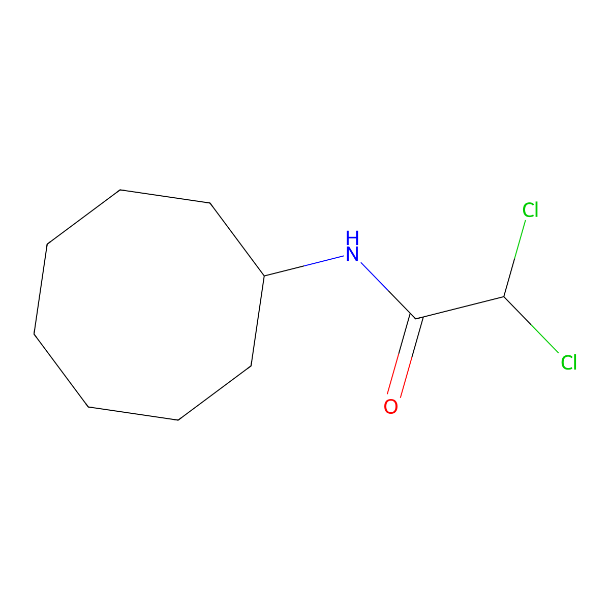 2,2-dichloro-N-cyclooctylacetamide molecular structure, CAS 430455-66-6