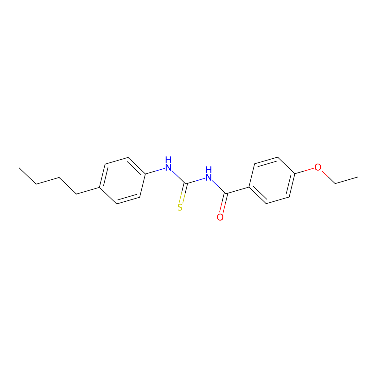 N-[(4-butylphenyl)carbamothioyl]-4-ethoxybenzamide molecular structure, CAS 430456-39-6