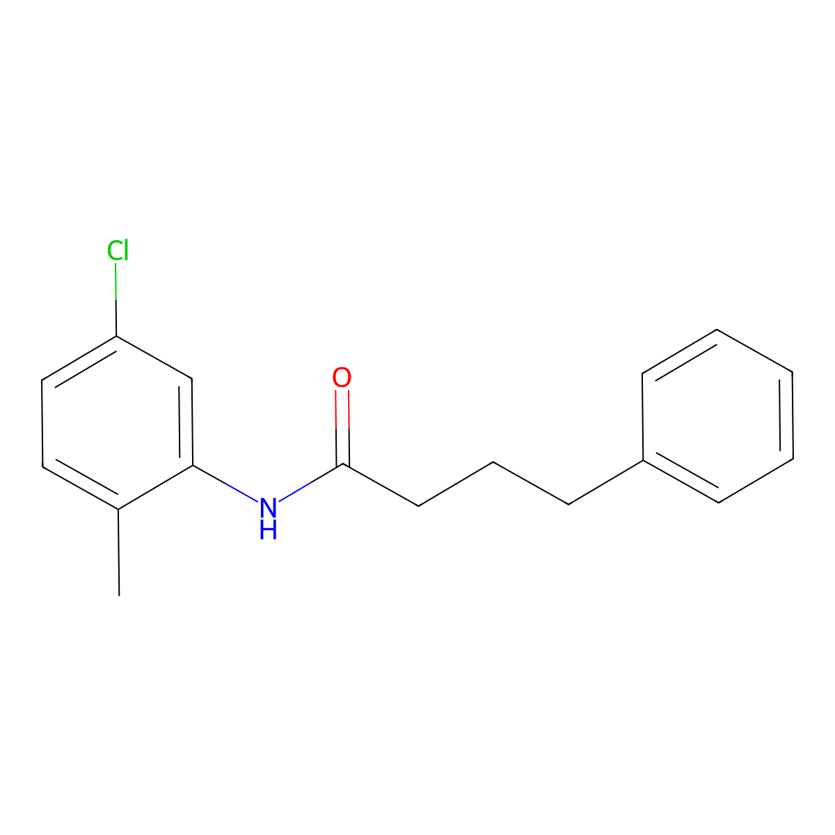 N-(5-chloro-2-methylphenyl)-4-phenylbutanamide molecular structure, CAS 430456-81-8