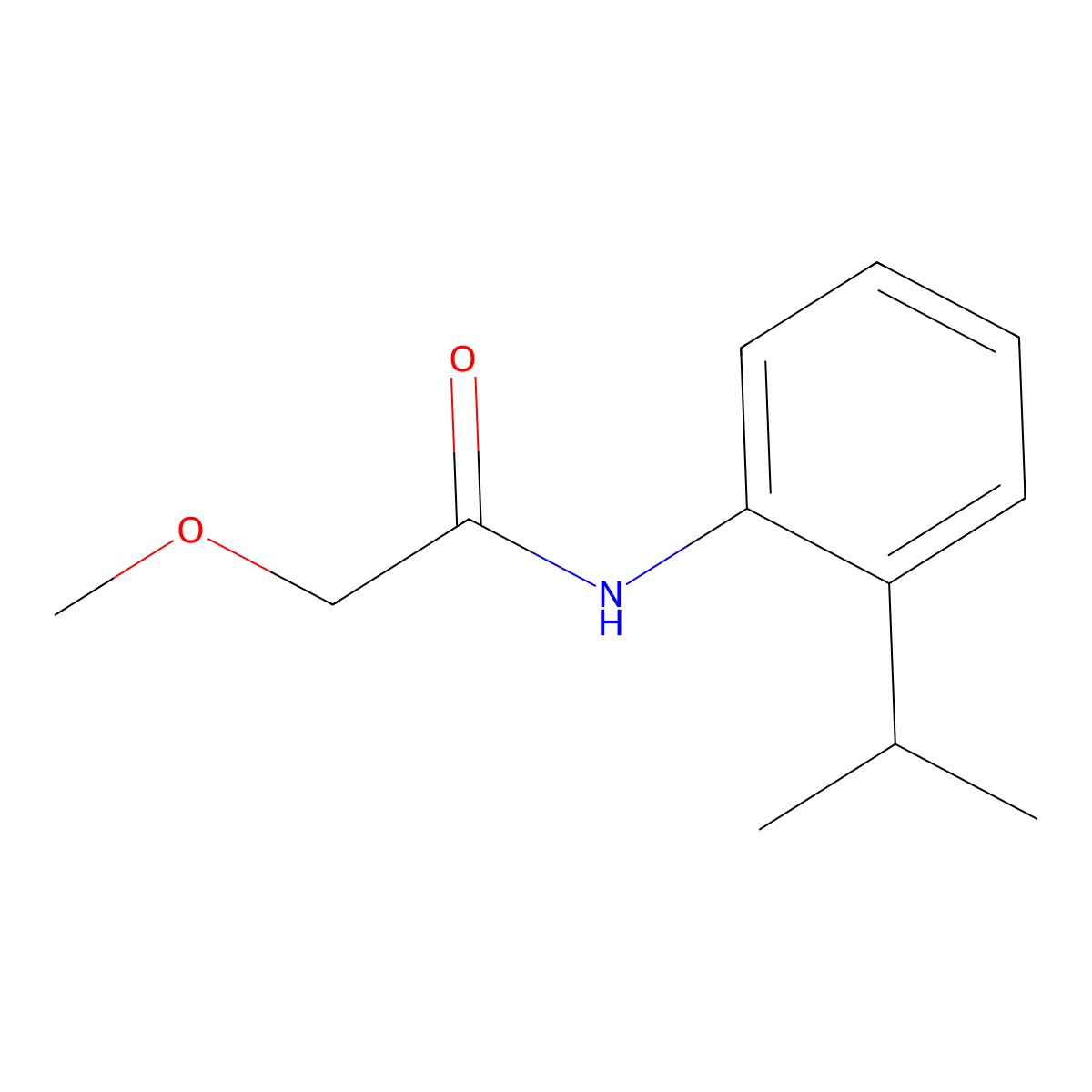 2-methoxy-N-(2-propan-2-ylphenyl)acetamide molecular structure, CAS 430457-70-8