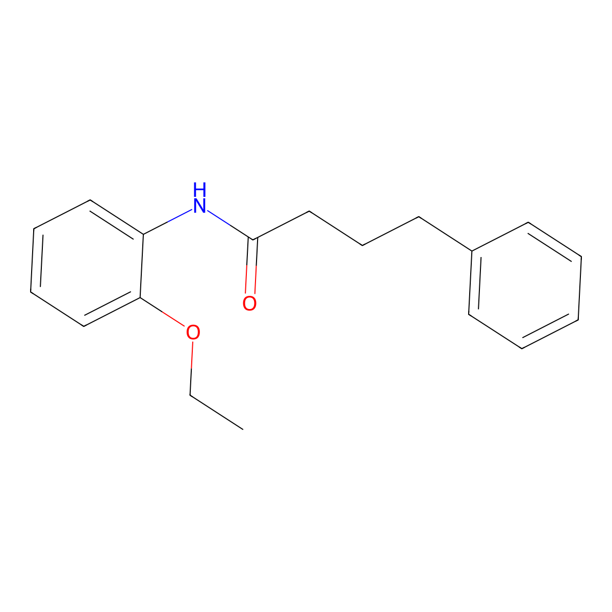 N-(2-ethoxyphenyl)-4-phenylbutanamide molecular structure, CAS 430457-83-3