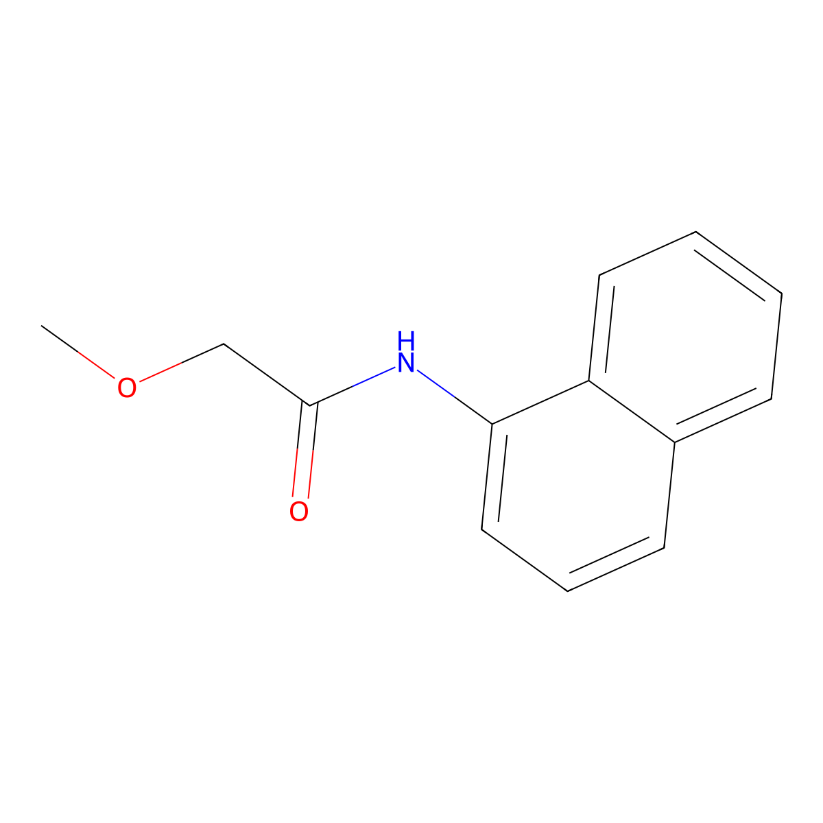 Acetamide, N-(1-naphthyl)-2-methoxy- molecular structure, CAS 430458-16-5