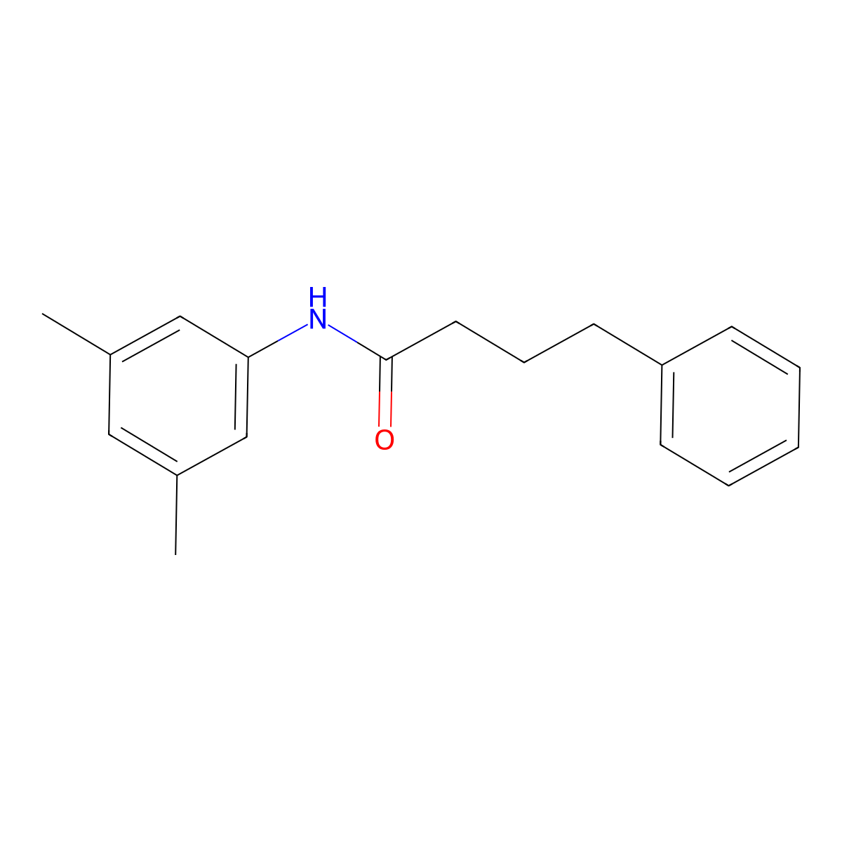 N-(3,5-dimethylphenyl)-4-phenylbutanamide molecular structure, CAS 430458-24-5