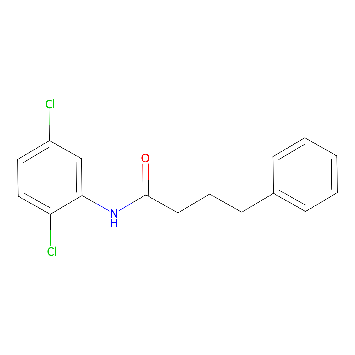 N-(2,5-dichlorophenyl)-4-phenylbutanamide molecular structure, CAS 430458-58-5
