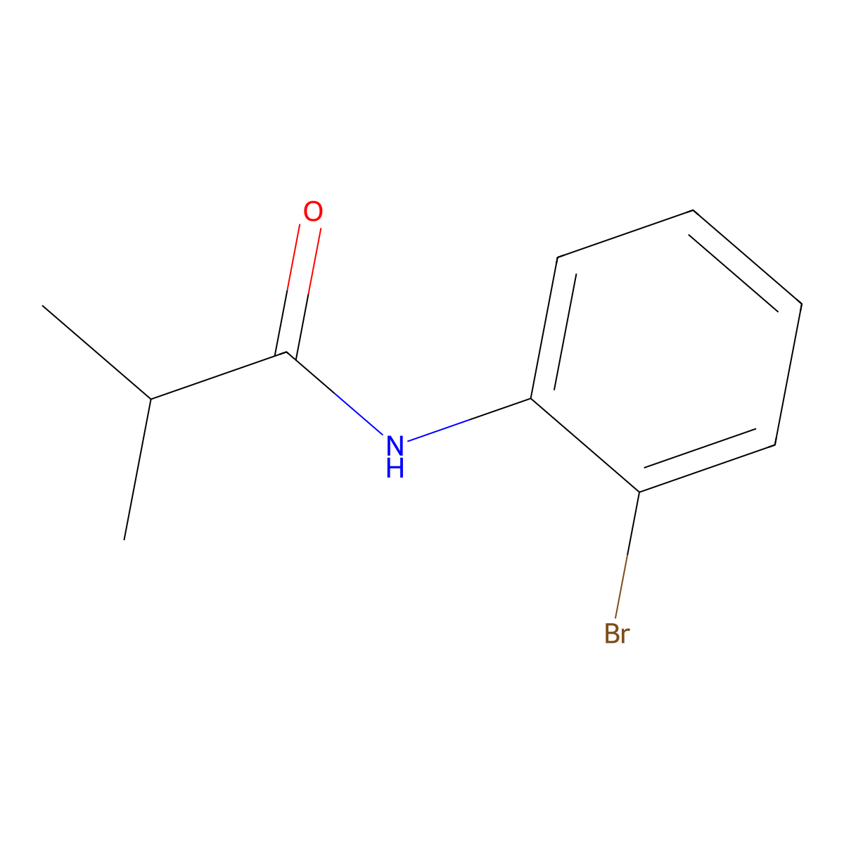 N-(2-bromophenyl)-2-methylpropanamide molecular structure, CAS 430458-62-1