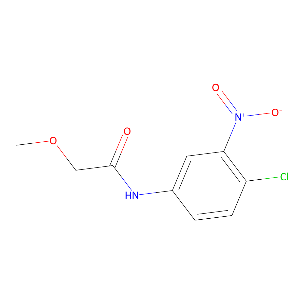 N-(4-chloro-3-nitrophenyl)-2-methoxyacetamide molecular structure, CAS 430460-20-1