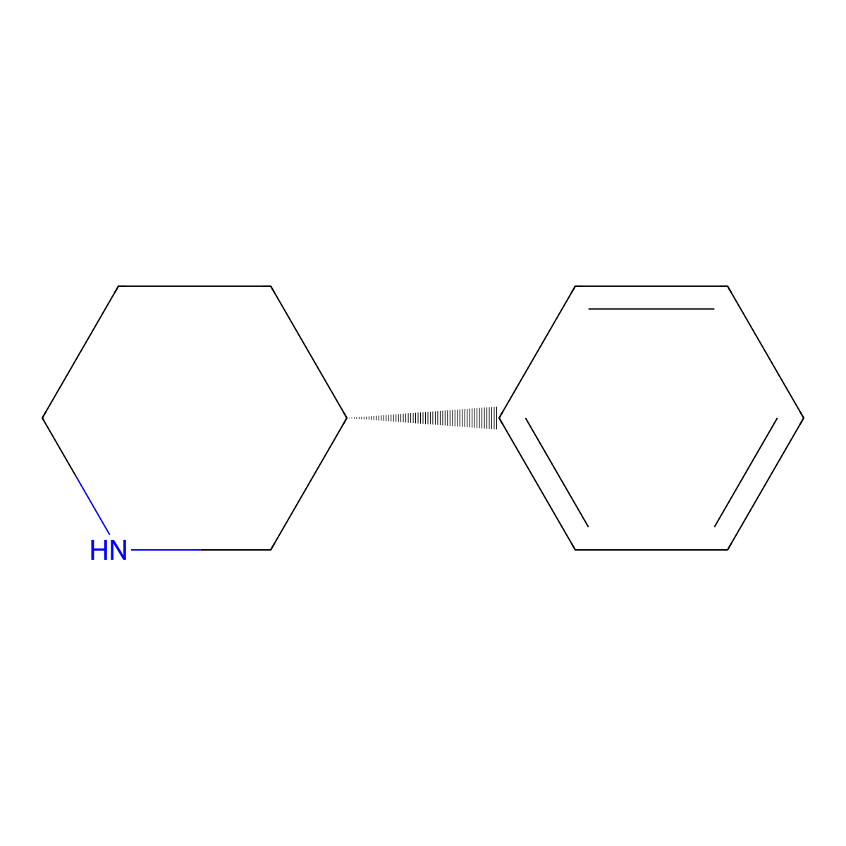(R)-3-Phenylpiperidine molecular structure, CAS 430461-56-6