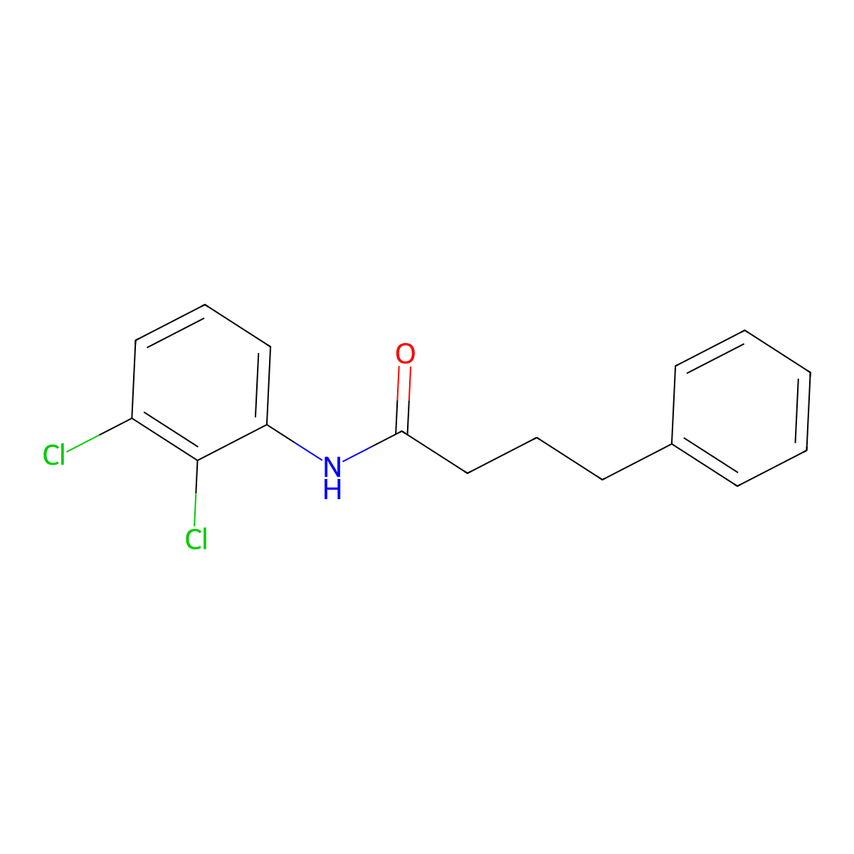 N-(2,3-dichlorophenyl)-4-phenylbutanamide molecular structure, CAS 430462-42-3