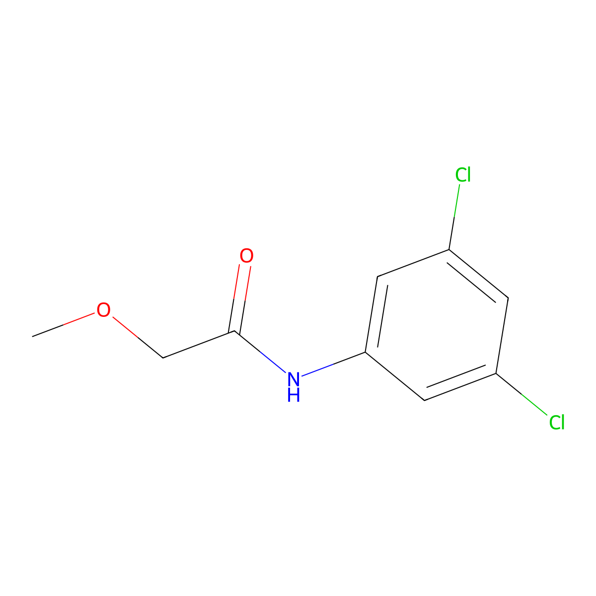 N-(3,5-dichlorophenyl)-2-methoxyacetamide molecular structure, CAS 430463-24-4