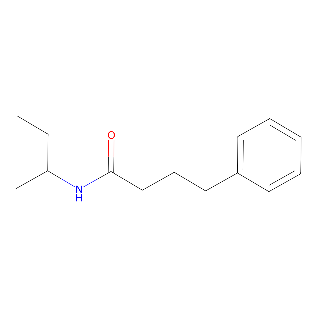 N-(sec-butyl)-4-phenylbutanamide molecular structure, CAS 430463-42-6