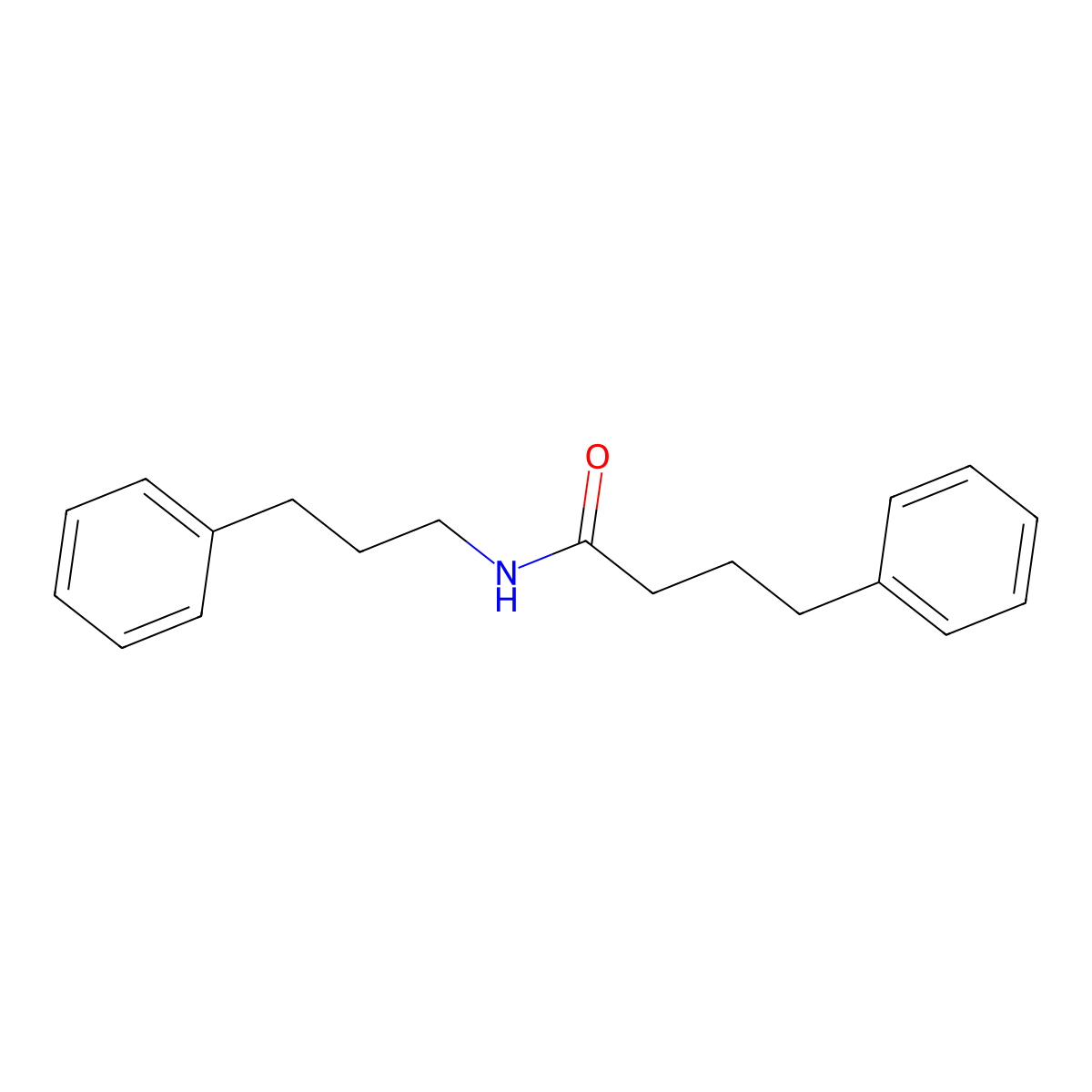 4-phenyl-N-(3-phenylpropyl)butanamide molecular structure, CAS 430464-57-6