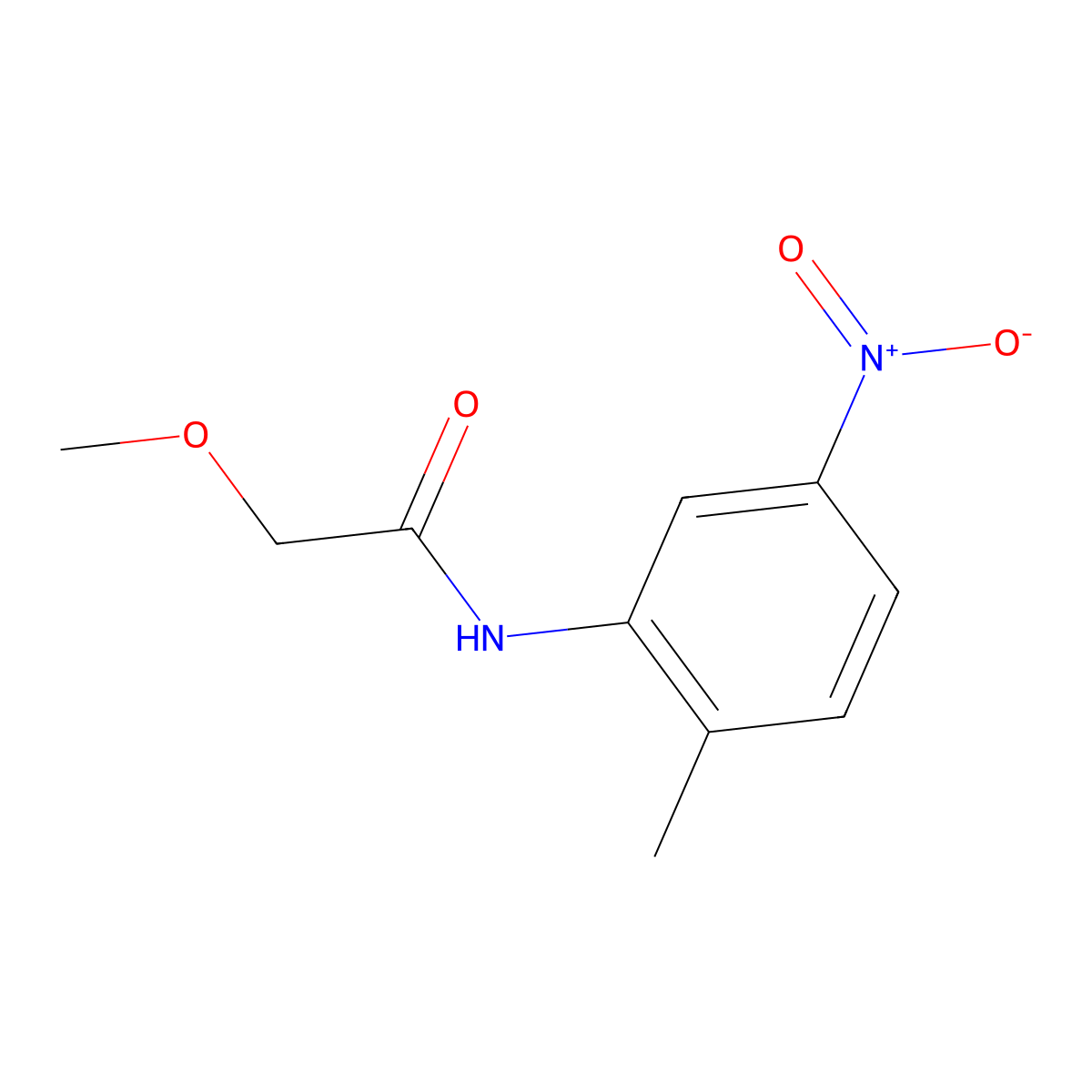 2-methoxy-N-(2-methyl-5-nitrophenyl)acetamide molecular structure, CAS 430464-69-0