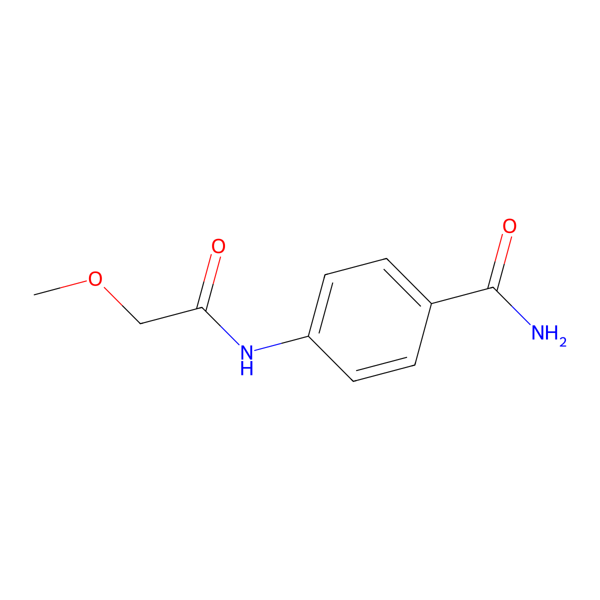 4-[(Methoxyacetyl)amino]benzamide molecular structure, CAS 430465-44-4