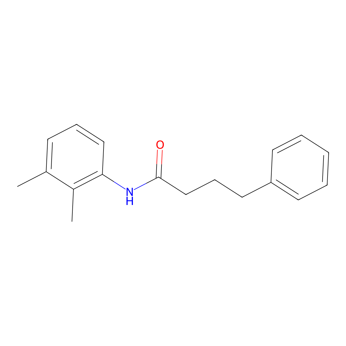 N-(2,3-dimethylphenyl)-4-phenylbutanamide molecular structure, CAS 430465-67-1