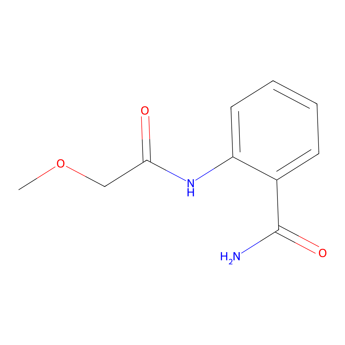 2-[(Methoxyacetyl)amino]benzamide molecular structure, CAS 430465-88-6