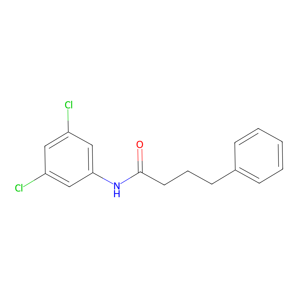 N-(3,5-dichlorophenyl)-4-phenylbutanamide molecular structure, CAS 430467-67-7