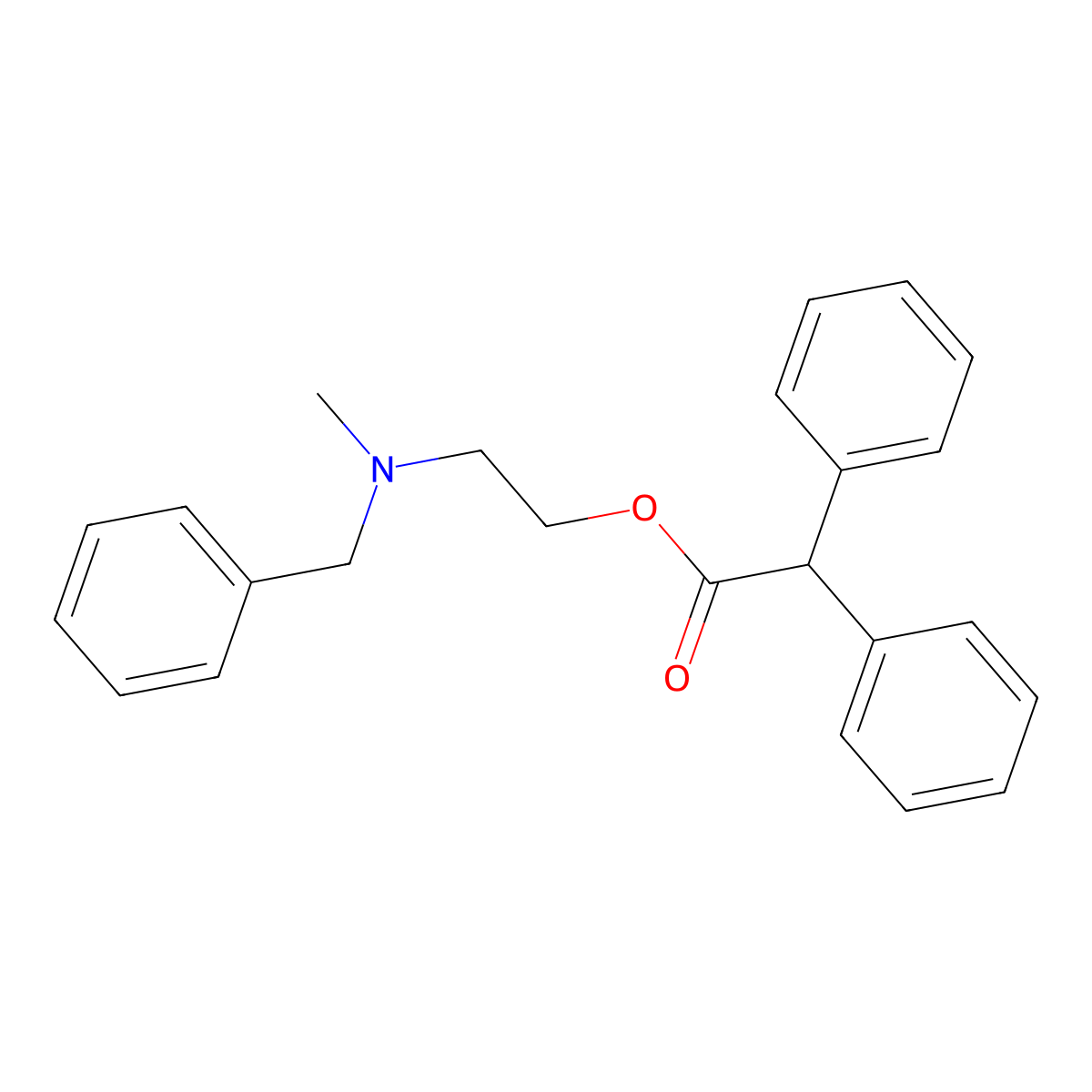2-[Benzyl(methyl)amino]ethyl diphenylacetate molecular structure, CAS 430468-10-3