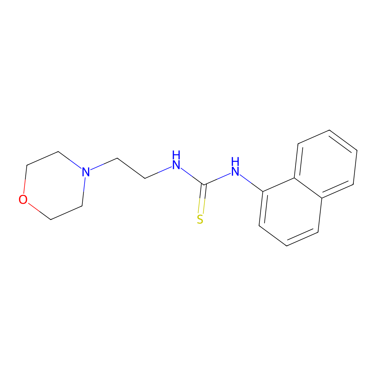 1-(2-Morpholin-4-ylethyl)-3-naphthalen-1-ylthiourea molecular structure, CAS 430469-12-8