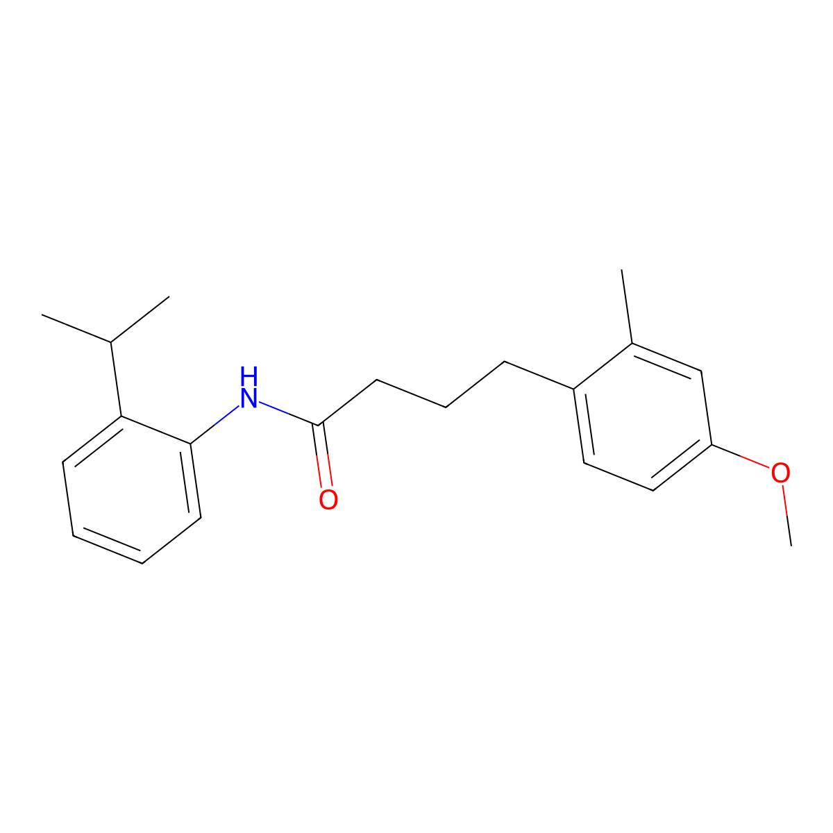 4-(4-methoxy-2-methylphenyl)-N-(2-propan-2-ylphenyl)butanamide molecular structure, CAS 430469-73-1