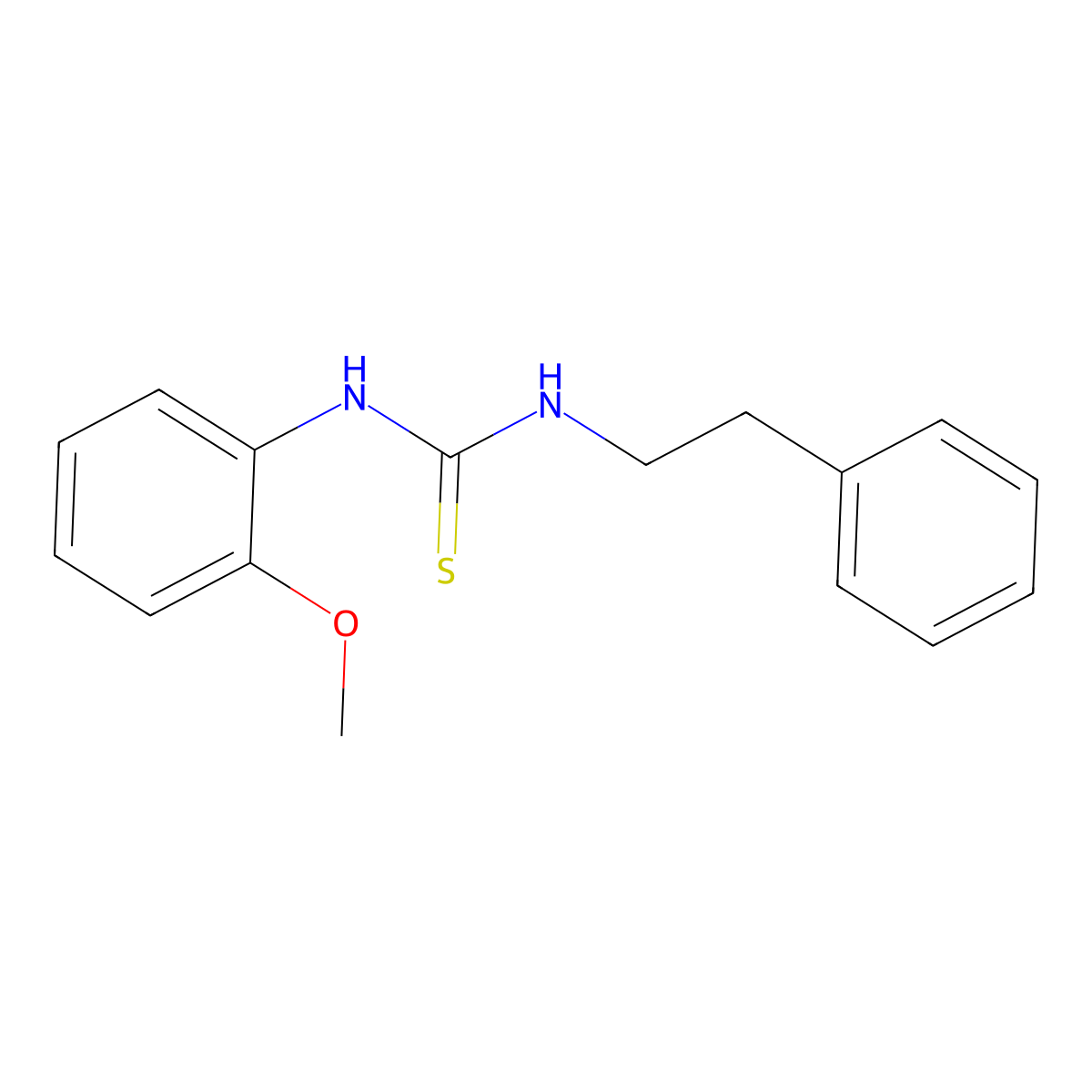 1-(2-Methoxyphenyl)-3-(2-phenylethyl)thiourea molecular structure, CAS 430469-85-5