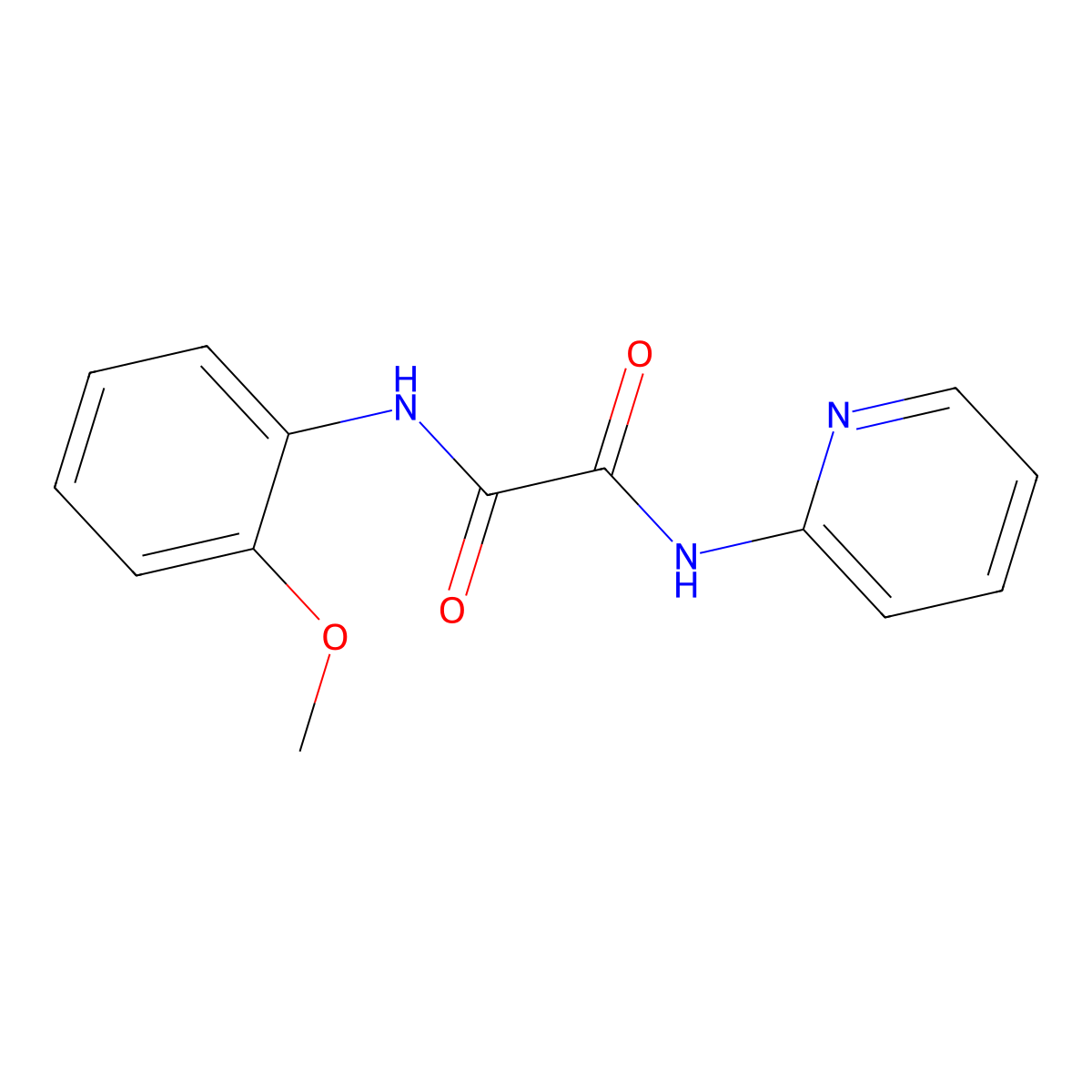 N-(2-methoxyphenyl)-N'-pyridin-2-yloxamide molecular structure, CAS 430470-54-5