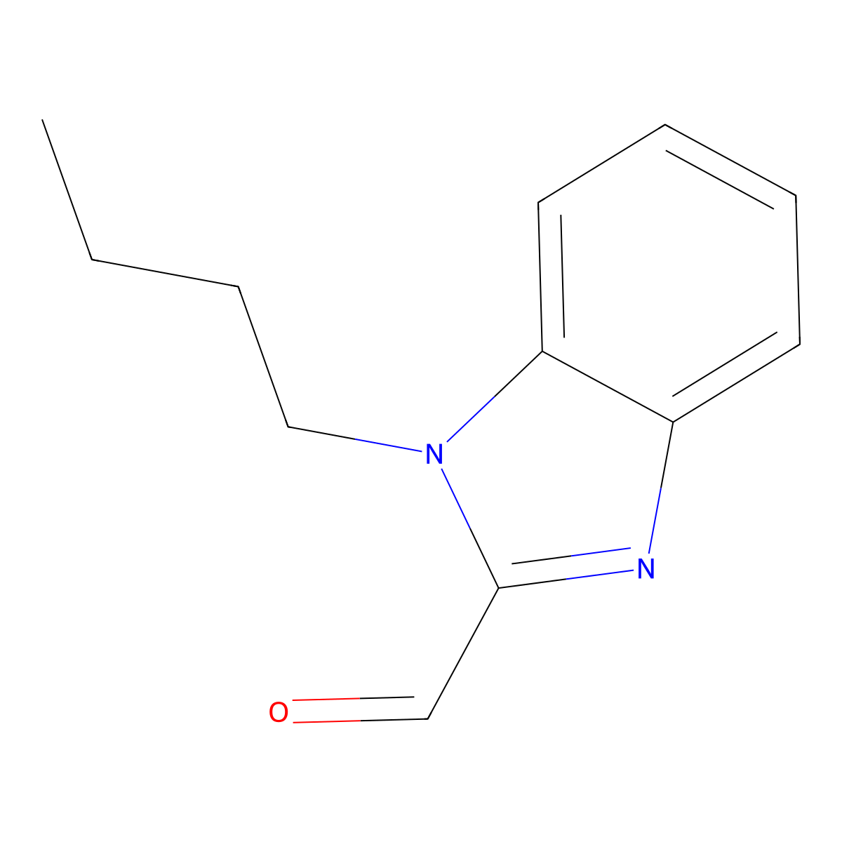 1-butyl-1H-1,3-benzodiazole-2-carbaldehyde molecular structure, CAS 430470-84-1