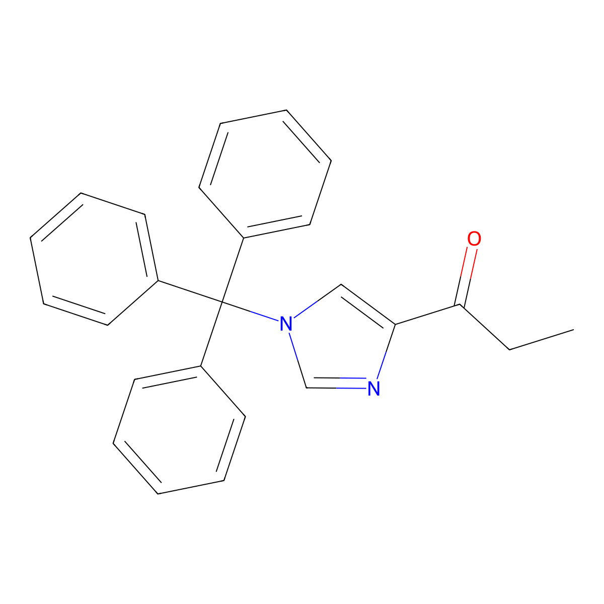 1-(1-trityl-1H-imidazol-4-yl)propan-1-one molecular structure, CAS 430472-72-3