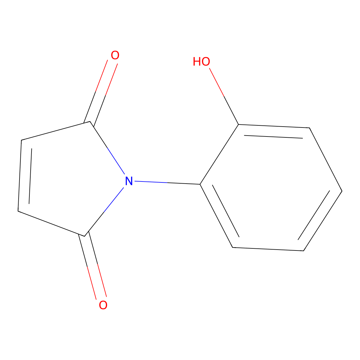 1-(2-hydroxyphenyl)-1H-pyrrole-2,5-dione molecular structure, CAS 43048-02-8