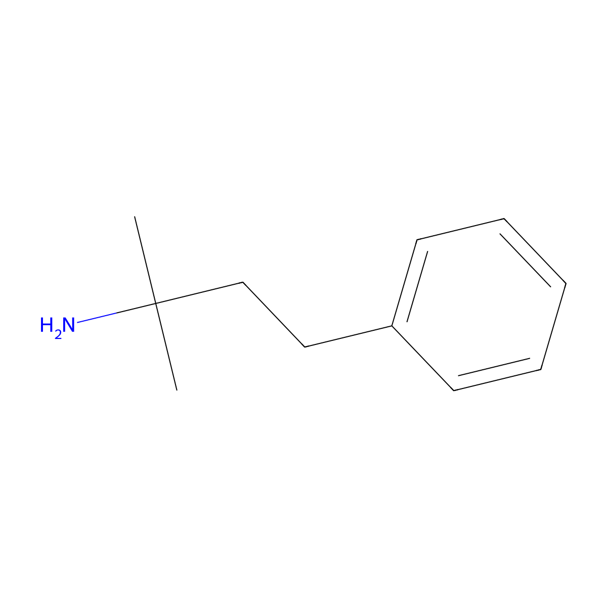 2-Methyl-4-phenylbutan-2-amine molecular structure, CAS 43052-72-8