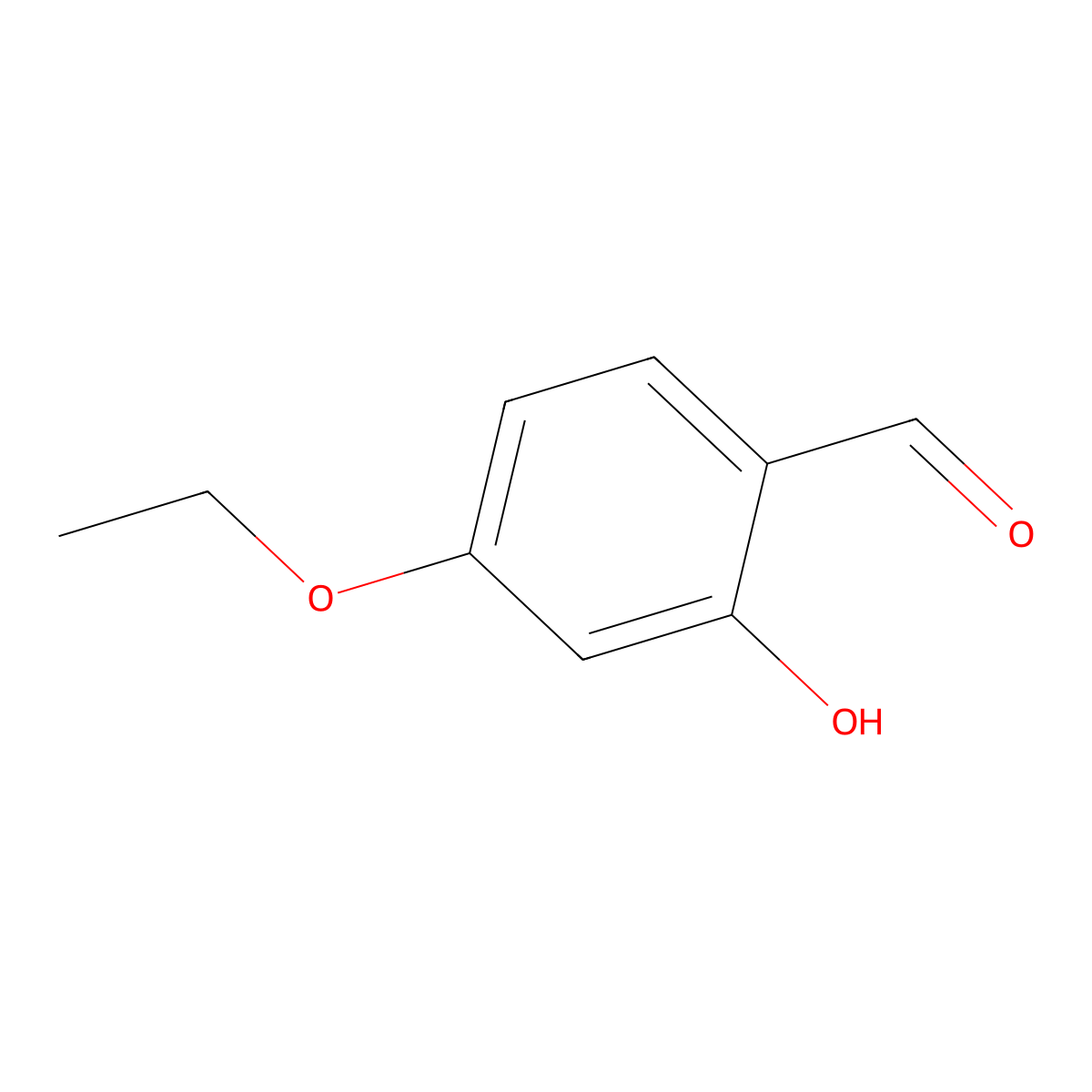 4-Ethoxy-2-hydroxybenzaldehyde molecular structure, CAS 43057-77-8